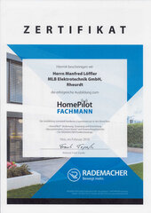 Zertifikat HomePilot